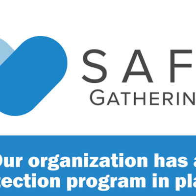 Safe Gatherings Window Cling 2018